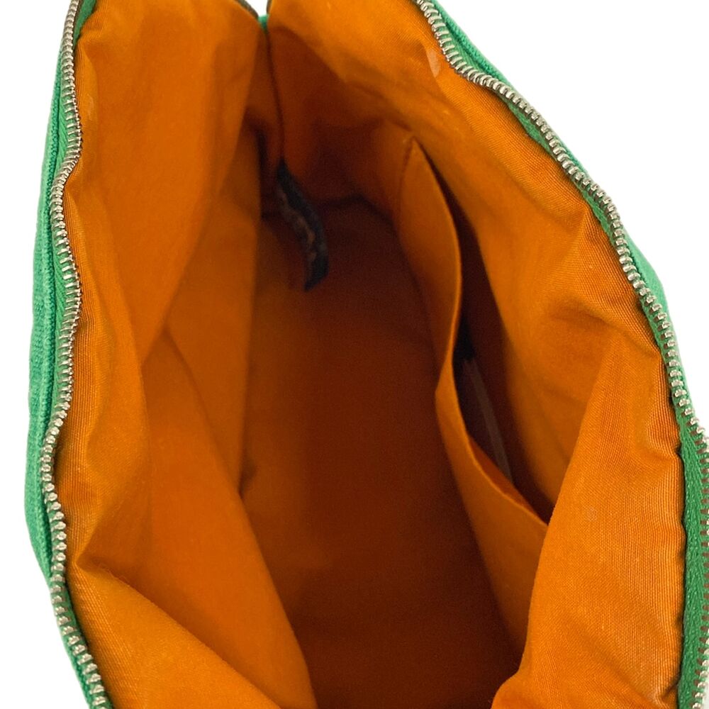 Hermès Bolide Pouch 25 Pouch Green Beige Canvas Leather - Picture 4 of 9